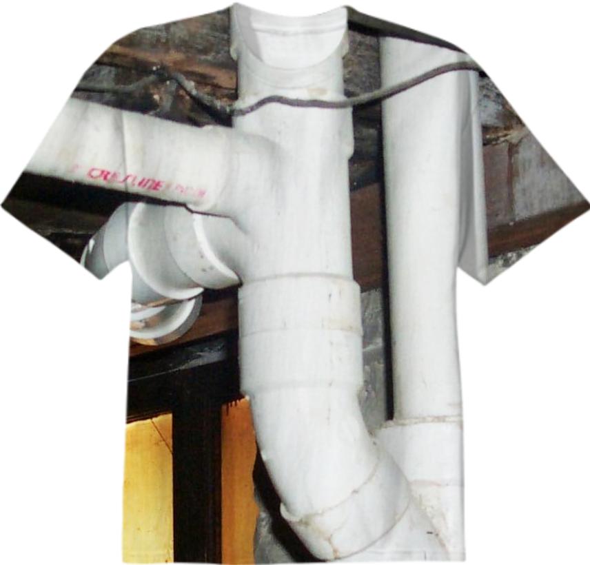 pvc waste pipe stack t shirt