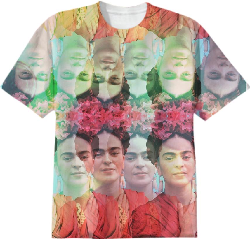 Rainbow Frida Kahlo Feminist Art Hero Tee