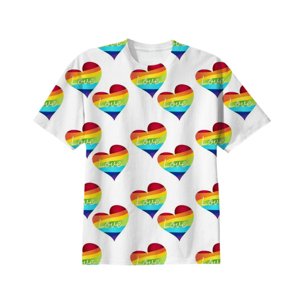 Rainbow Gay Pride Hearts
