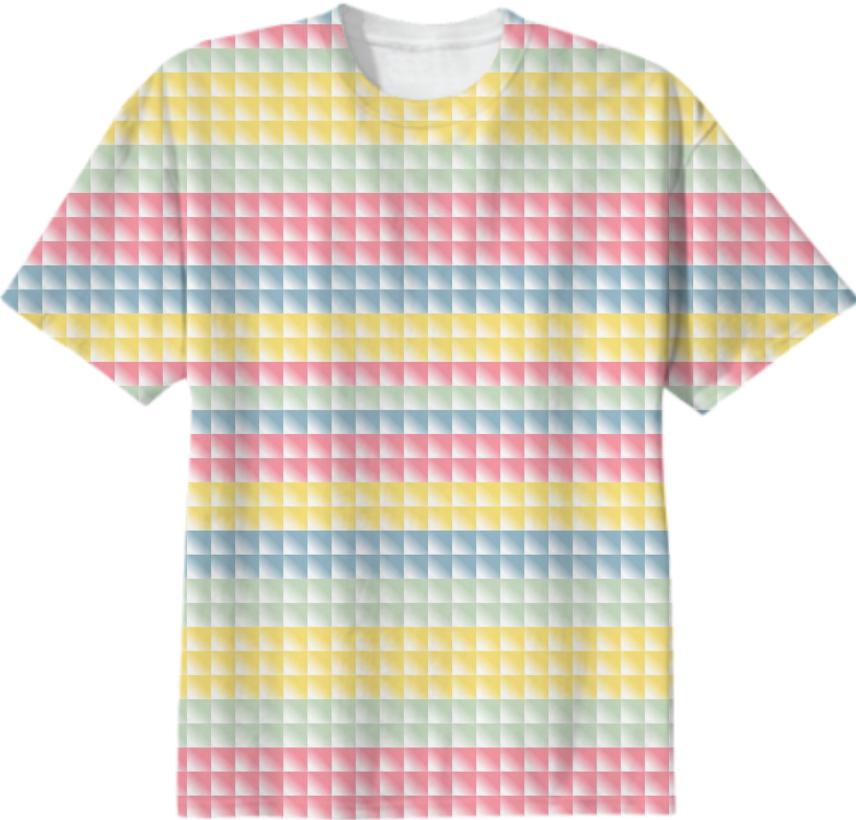 A Soft Pop Squares T Shirt