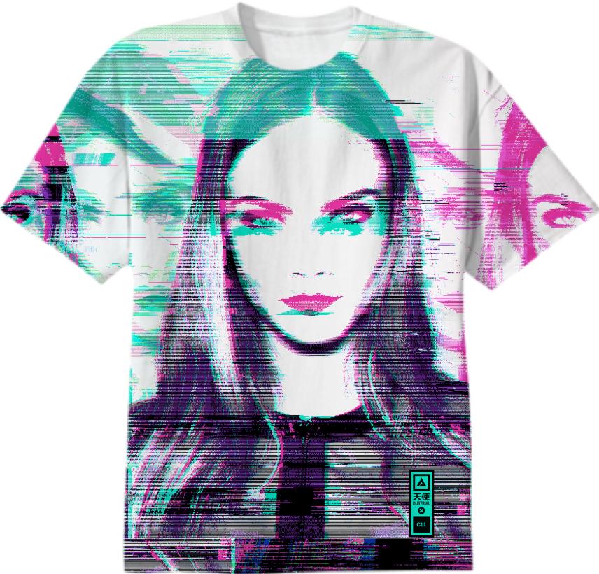 CARA DELEVINGNE GLITCH T SHIRT