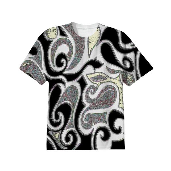 Wacky Retro Pattern in Black and White