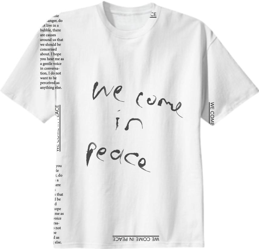 WE COME IN PEACE X NICO T SHIRT
