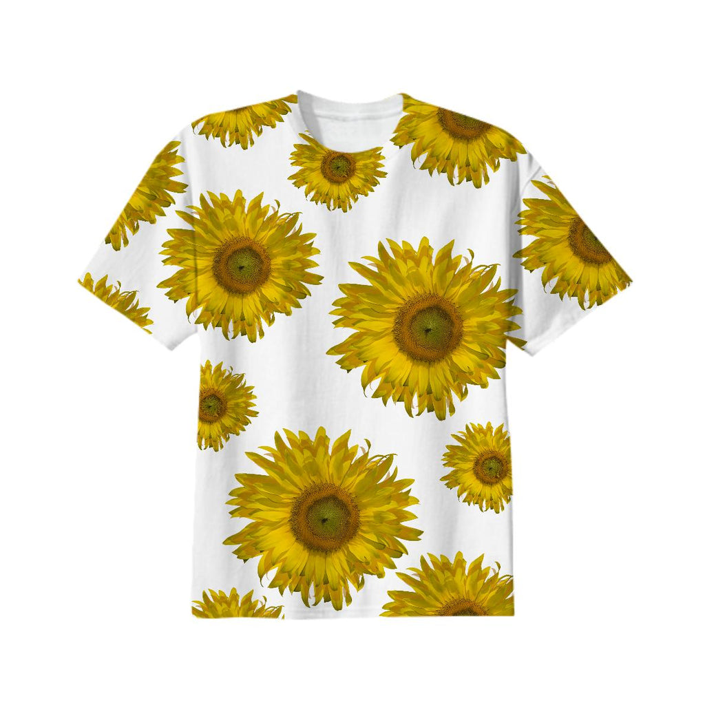 Yellow Scattered Sunflowers T Shirt