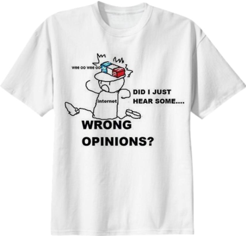 Your opinion is wrong