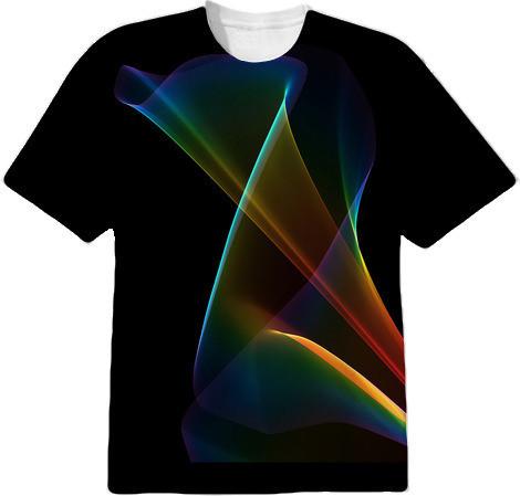 Abstract Rainbow Lily Colorful Fractal Mystical Flower