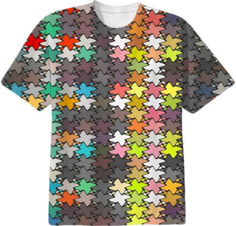 Colorful stars pattern
