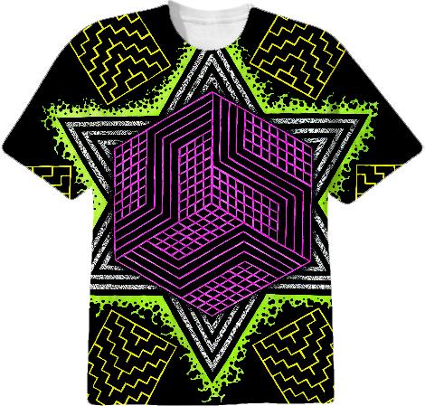 Cube Mandala T Shirt