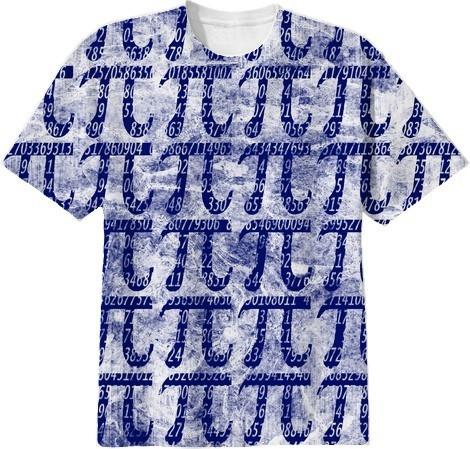 Grungy Pi Day Tee Shirt