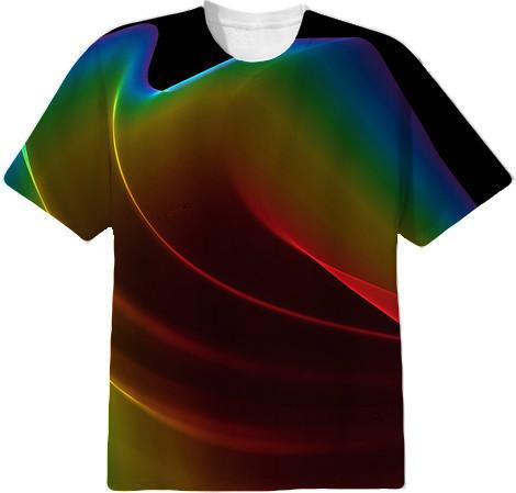 Liquid Rainbow Abstract Fractal Wave of Cosmic Energy