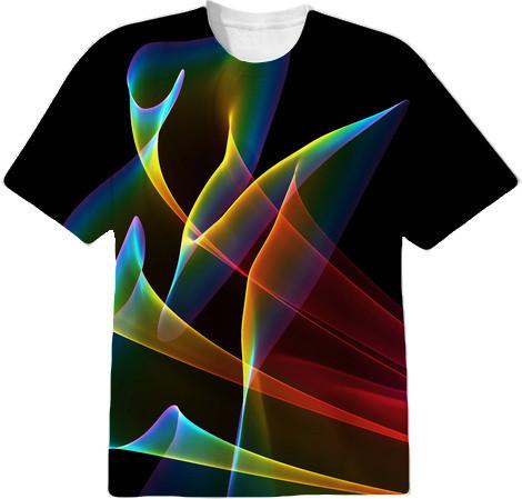 Peacock Symphony Abstract Fractal Rainbow Music