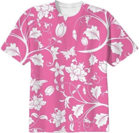 Pink and White Pastel Floral