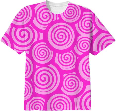 Pink spirals