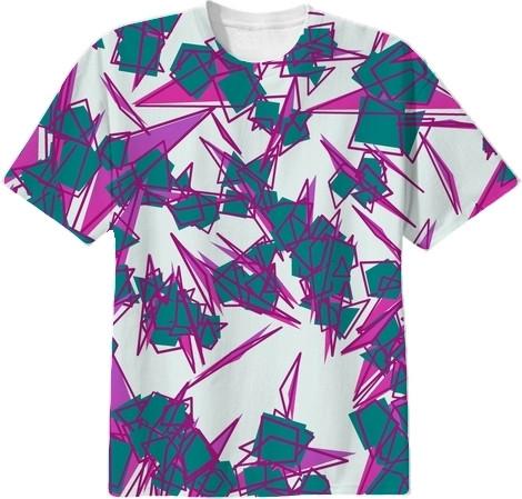 Purple and Turquoise Abstract