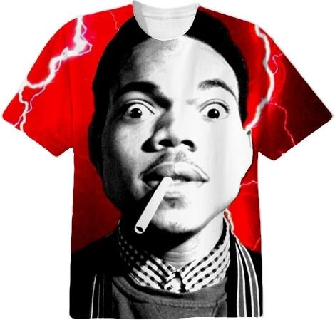 Red Chance The Rapper Crew Neck