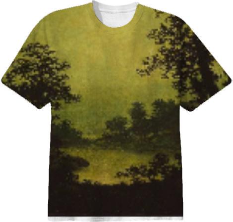 sunset tinted verdana painting shirt
