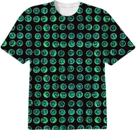 turquoise bingo dots