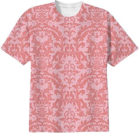 VIntage Pink Damask