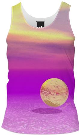 Adrift Abstract Gold Violet Ocean Paradise