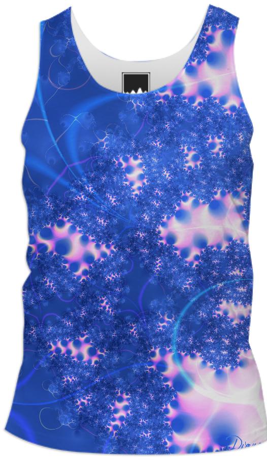 Blue Pink Delicate Abstract Cosmic Growth Osmosis