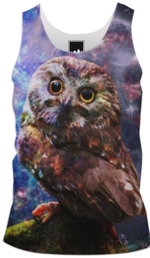 Galaxy Owl Tank Top