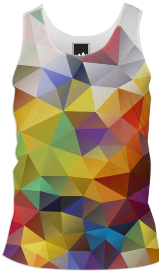 POLYGON TRIANGLES PATTERN YELLOW RED ORANGE VIOLET ABSTRACT POLYART GEOMETRIC CANDY COLORS COLORFUL RAINBOW