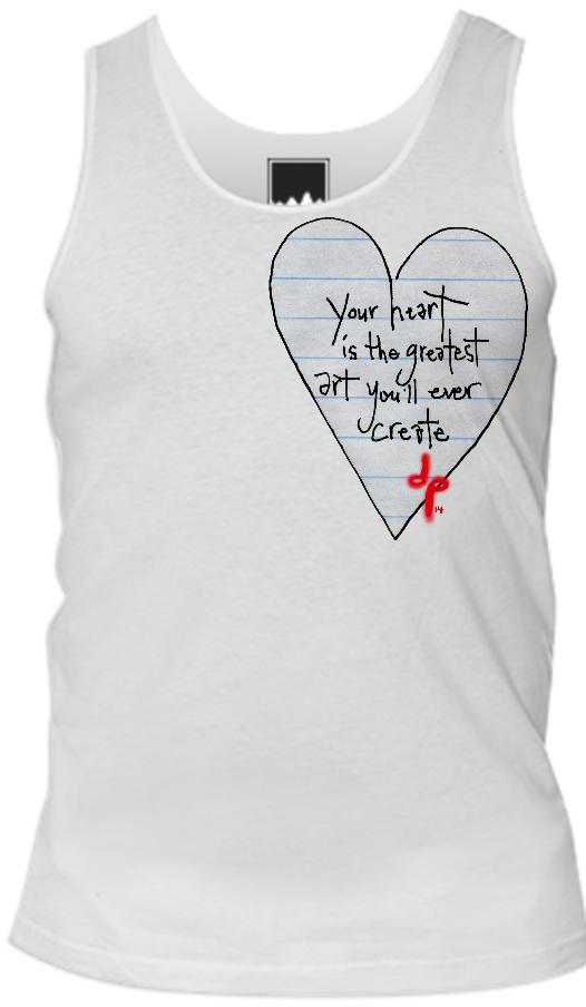 Your Heart is the Greatest Art Mens Tank