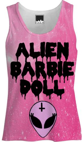 Alien Barbie Doll Girls Tank