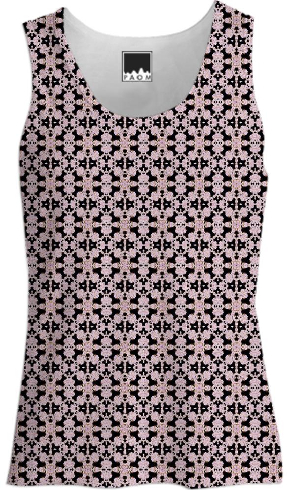 Antique Lace Pattern Tank Top
