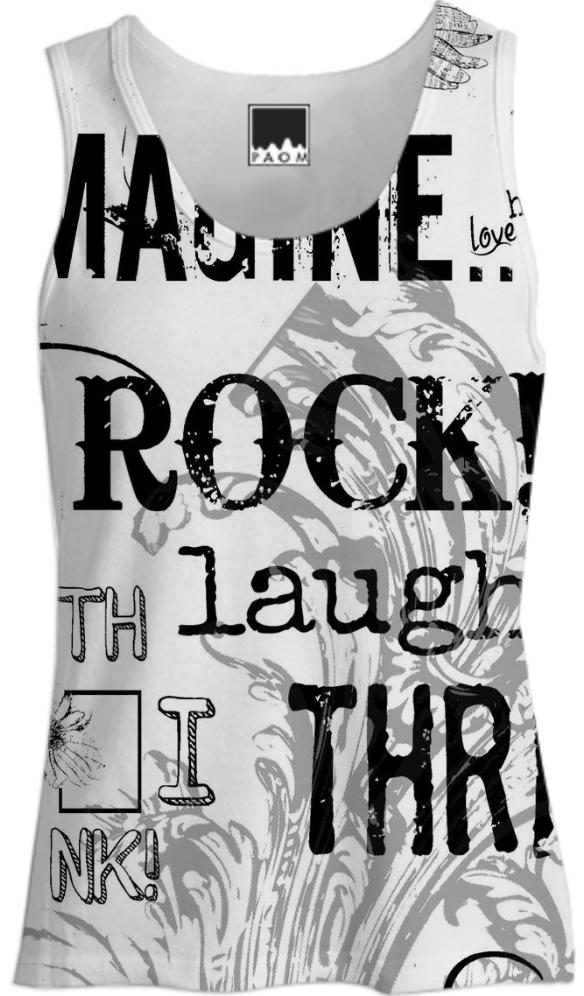 ArtyZen Studios Typography Wordplay Fashion Top