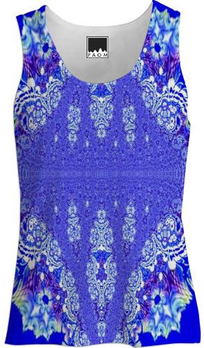 Beautiful Blue Lace Tank Top