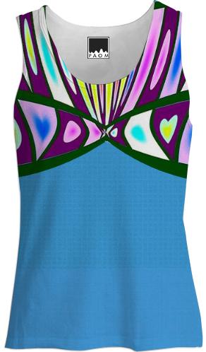 Blue Stripes Tank Top