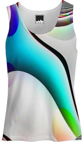 Blue White Black Tank Top