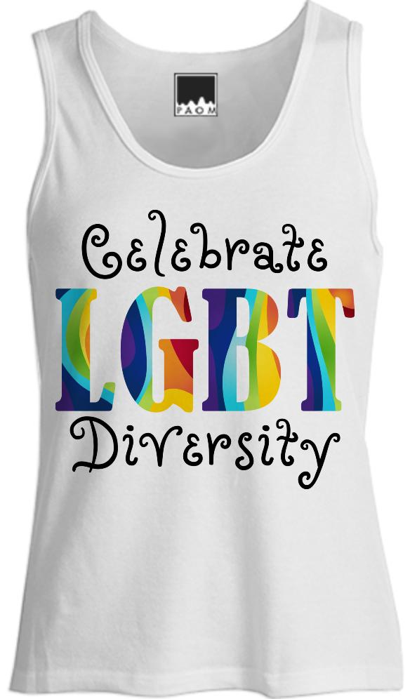 Celebrate Diversity Gay Pride Tank TOp