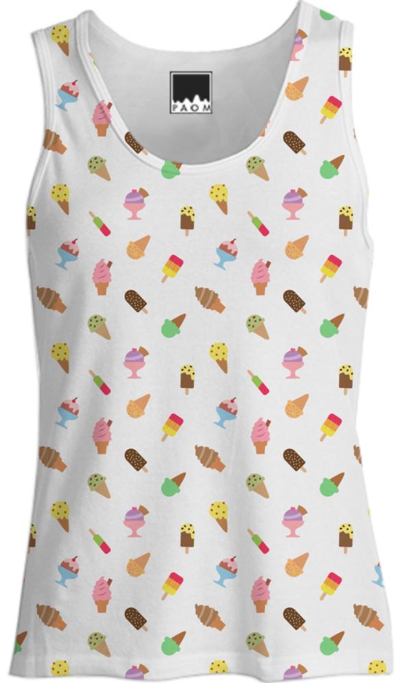 Colourful Ice Cream Pattern For Summer