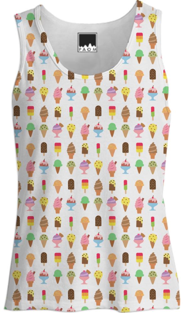 Colourful Ice Cream Pattern For Summer