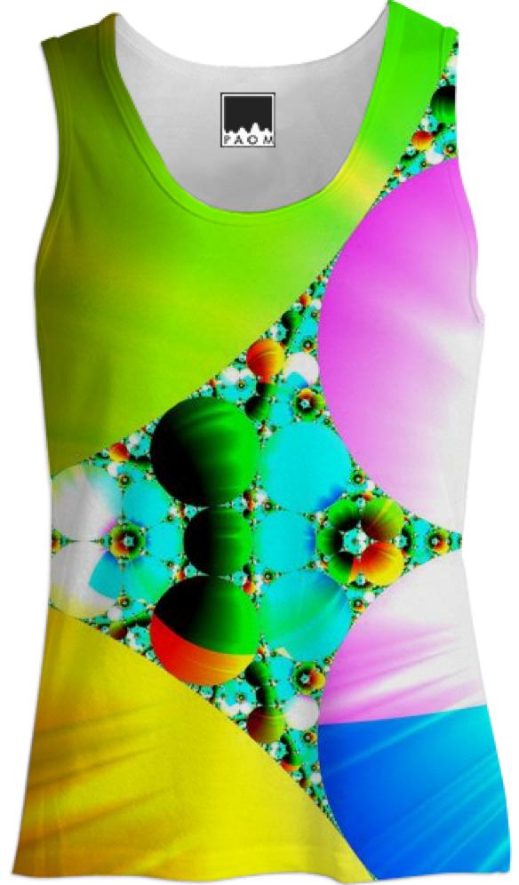 Crystal Sunrise Abstract Fractal Rainbow