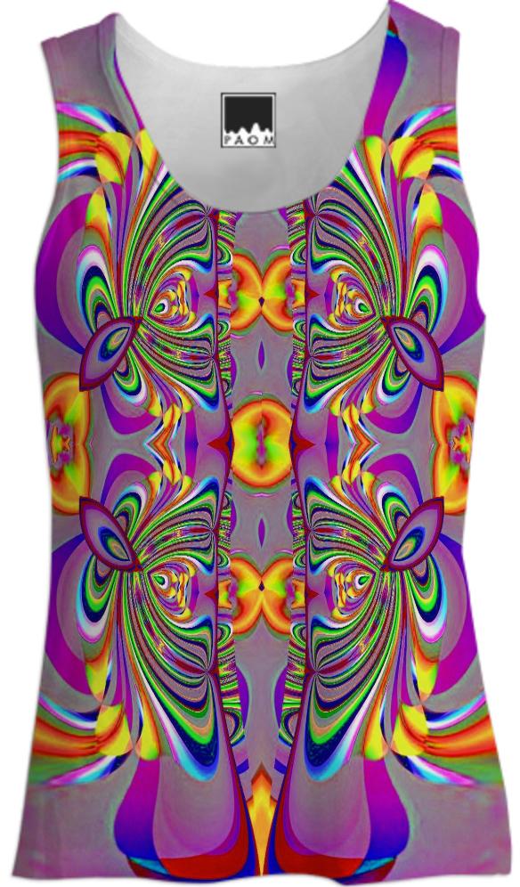 Dusty Plum Abstract Tank Top