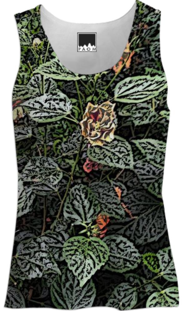 floral womans tank top
