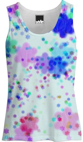 floral womens tank top