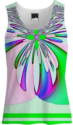 Flower Child Green Tank Top