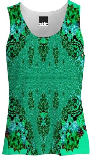 Gorgeous Green Lace Tank Top