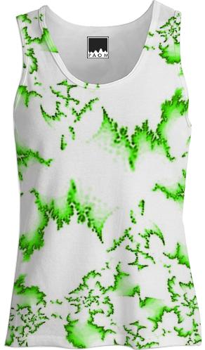 Green Fractal Tank Top