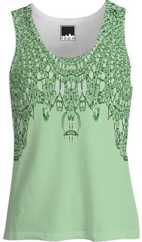 Green Lace Tank Top