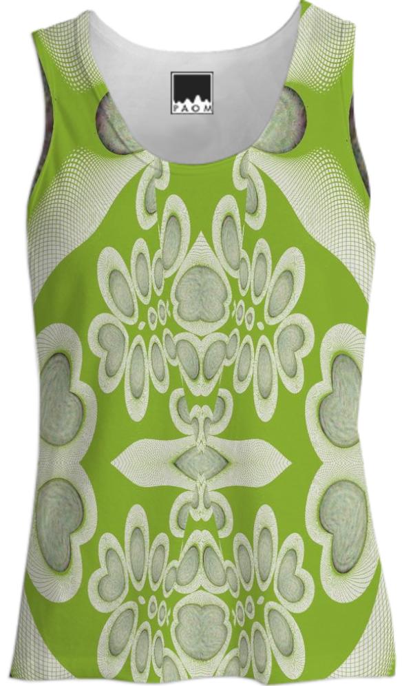 Green Orb Fractal 2 Tank Top