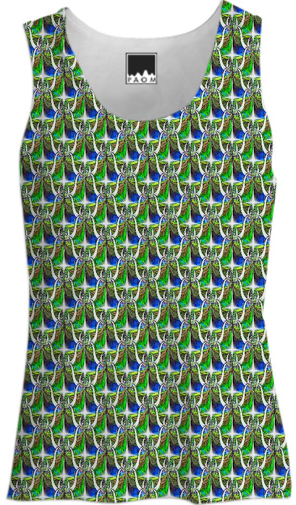 Green Sword Tank Top
