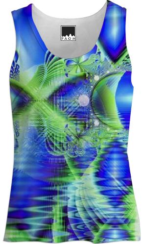 Irish Dream under Abstract Fractal Cobalt Blue Skies