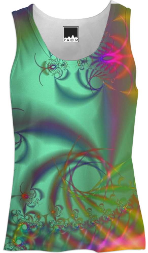 Jeweled Staircase Golden Emerald Kaleidoscope