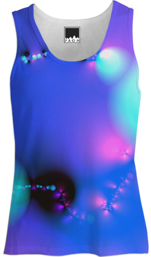 Love in Action Pink Purple Blue Abstract Heartbeat