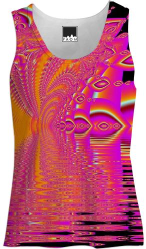 Magenta Boardwalk Carnival Abstract Ocean Shimmer